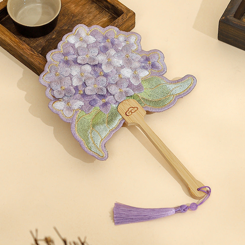 Embroidered fan