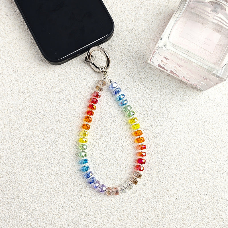 Hand made Rainbow phone charm