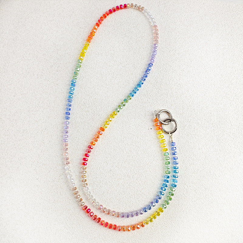 Hand made Rainbow phone charm
