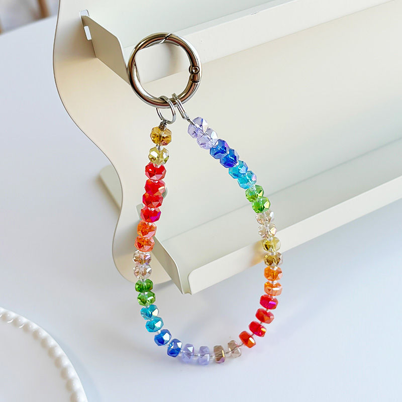 Hand made Rainbow phone charm