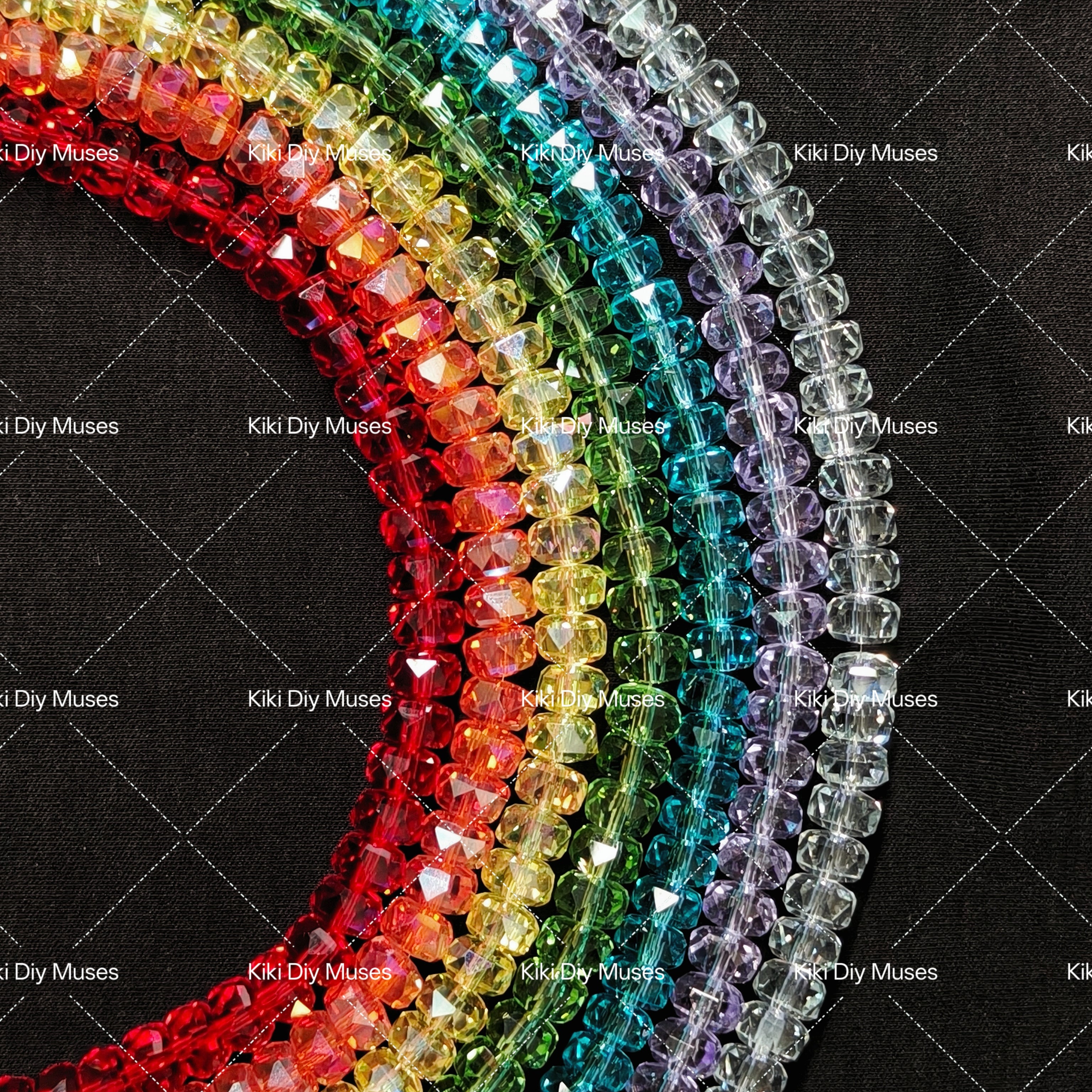 Rainbow Crystal (Wheel Shape) 8mm