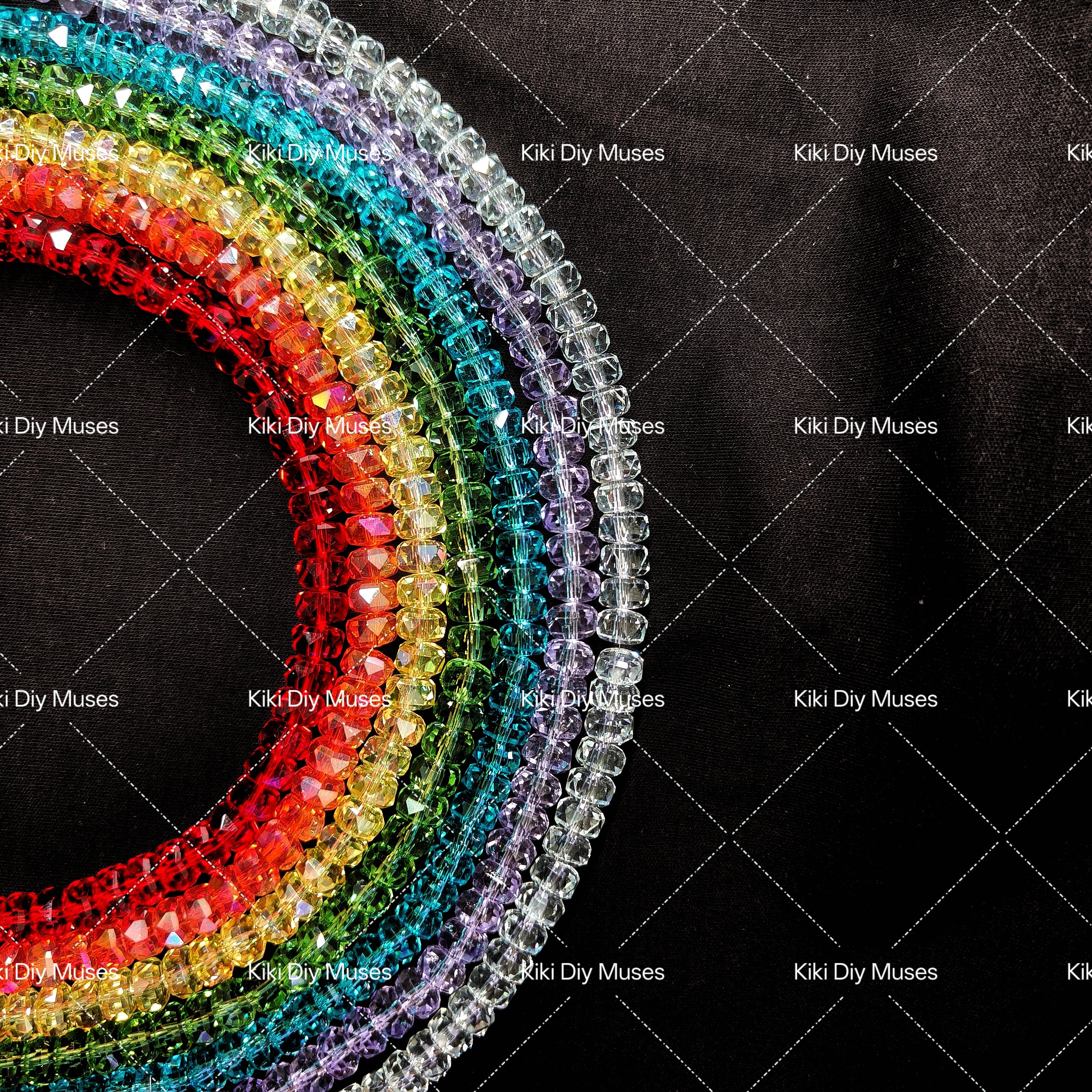 Rainbow Crystal (Wheel Shape) 8mm