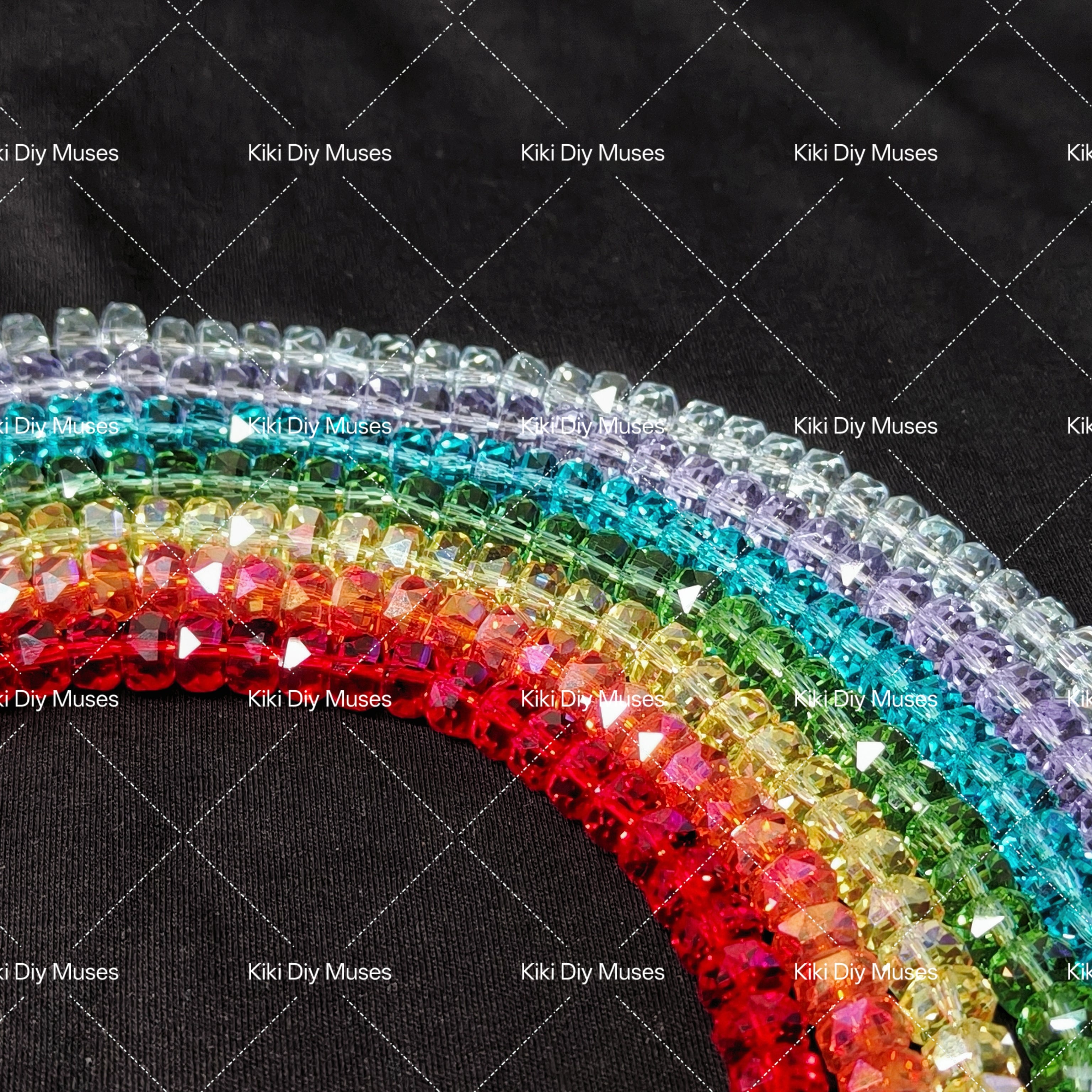 Rainbow Crystal (Wheel Shape) 8mm