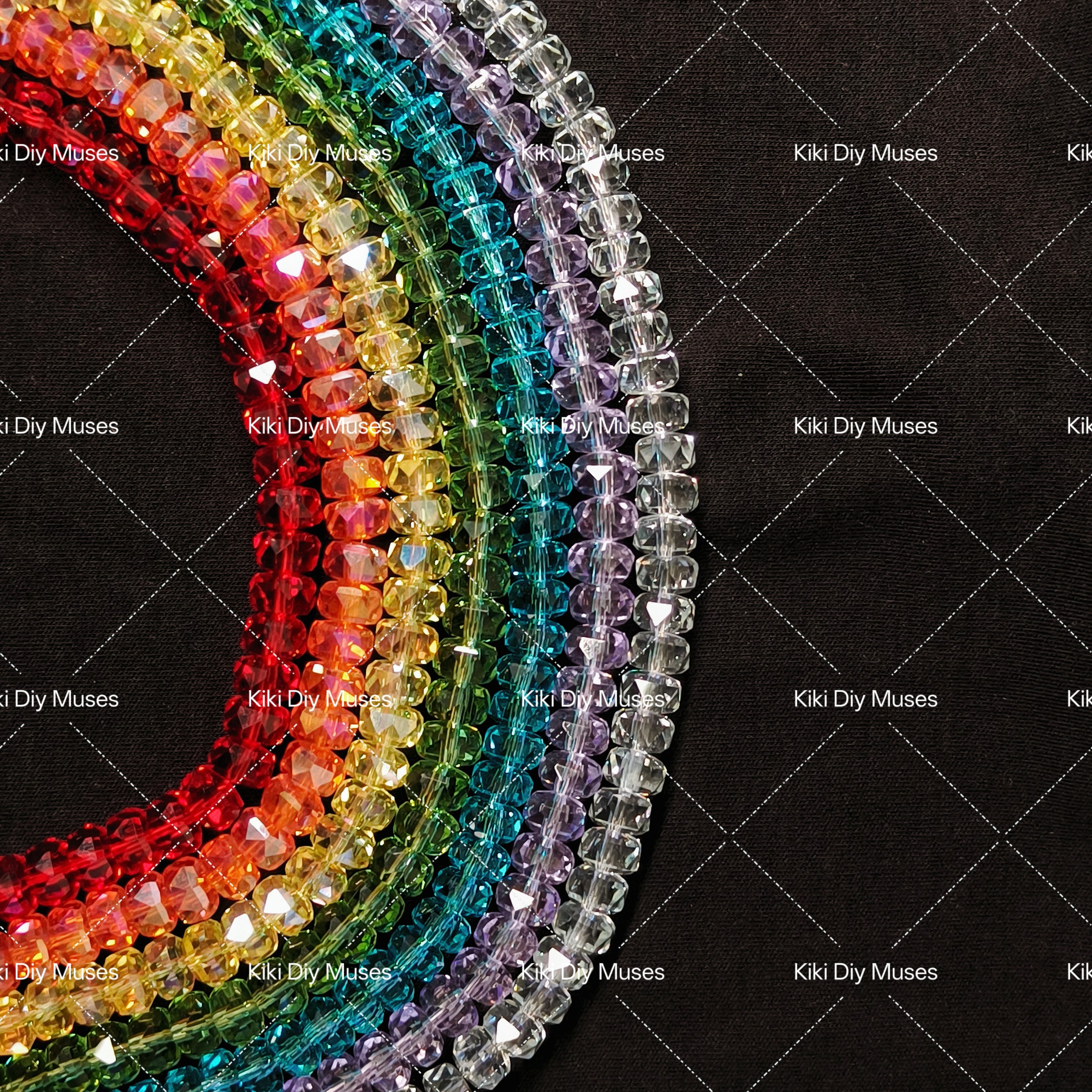 Rainbow Crystal (Wheel Shape) 8mm